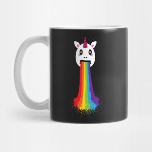 Rainbow Puke Unicorn LGBT Pride Mug